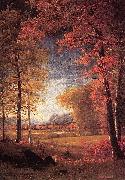 Albert Bierstadt Autumn in America, Oneida County, New York oil painting
